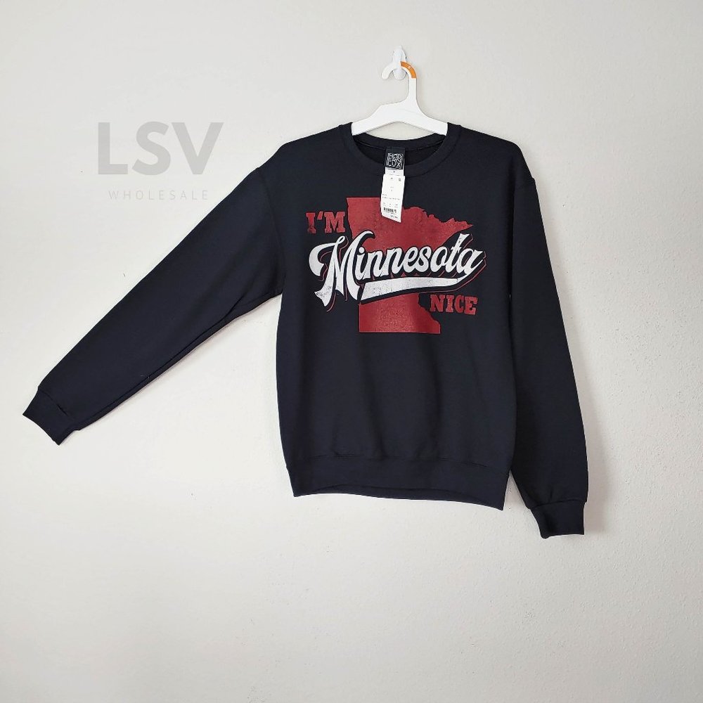 Men’s “I’m Minnesota Nice” Crewneck Sweatshirt Size Small